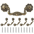 6 Pcs 3 Inch Bail Handle Drop Pulls Vintage Drop Bail Drawer Pulls
