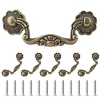 6 Pcs 3 Inch Bail Handle Drop Pulls Vintage Drop Bail Drawer Pulls