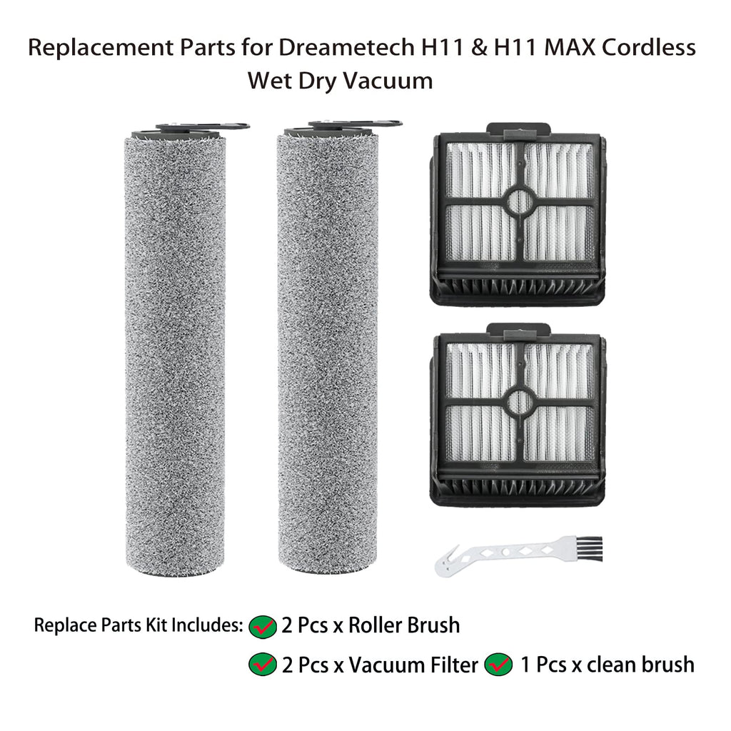 5 Pcs Replacement Part for Dreametech H11 / H11 MAX Cordless Wet Dry Vacuum