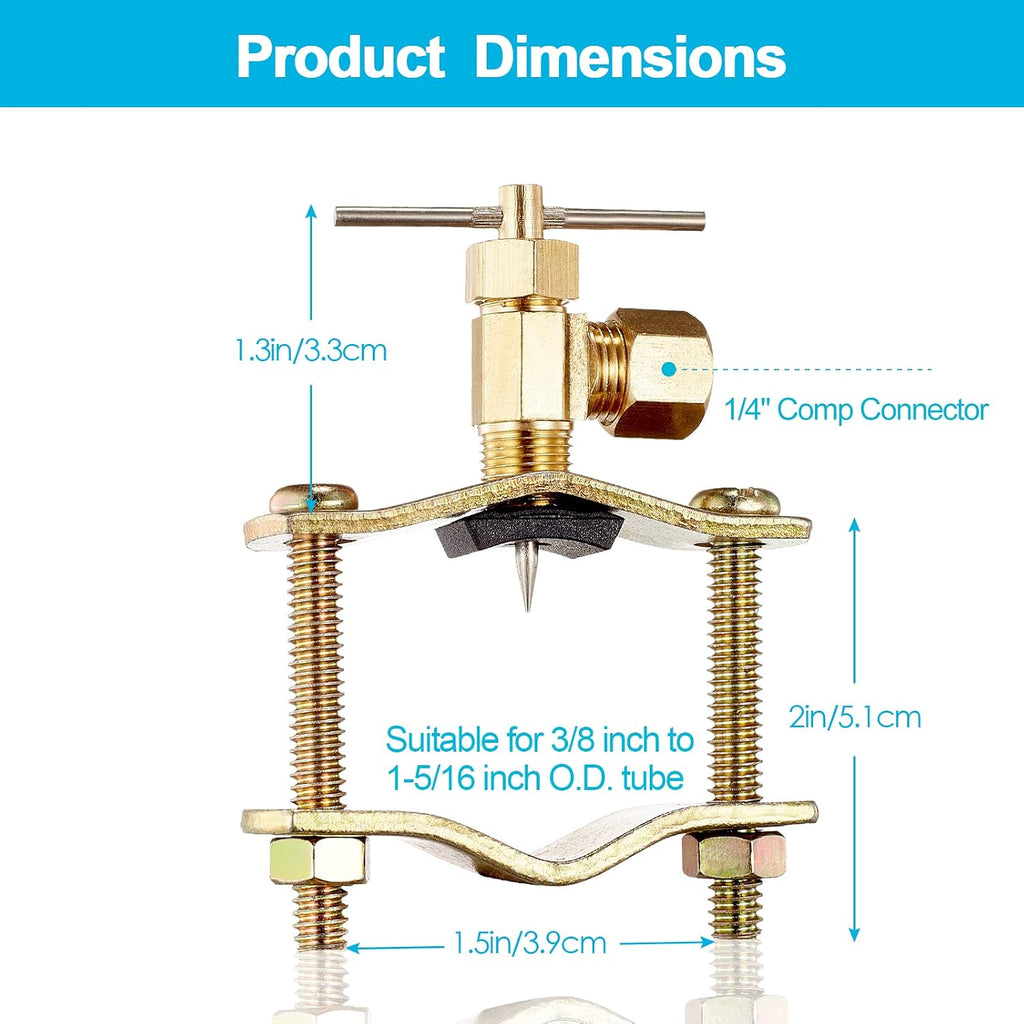 Self Piercing Saddle Valve - 1/4" Outlet,For Getting Water on Copper Pipe
