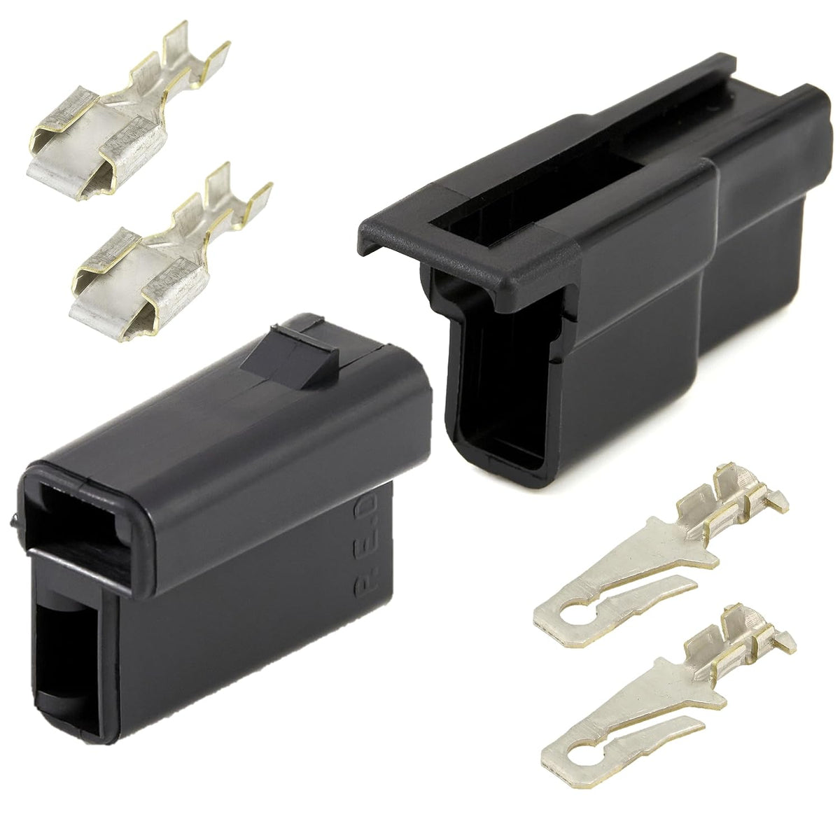 R77476 T28586 Electrical Male & Female Connector Plug Set w/Terminals fits John Deere Wire Harness for PTO Clutch & More