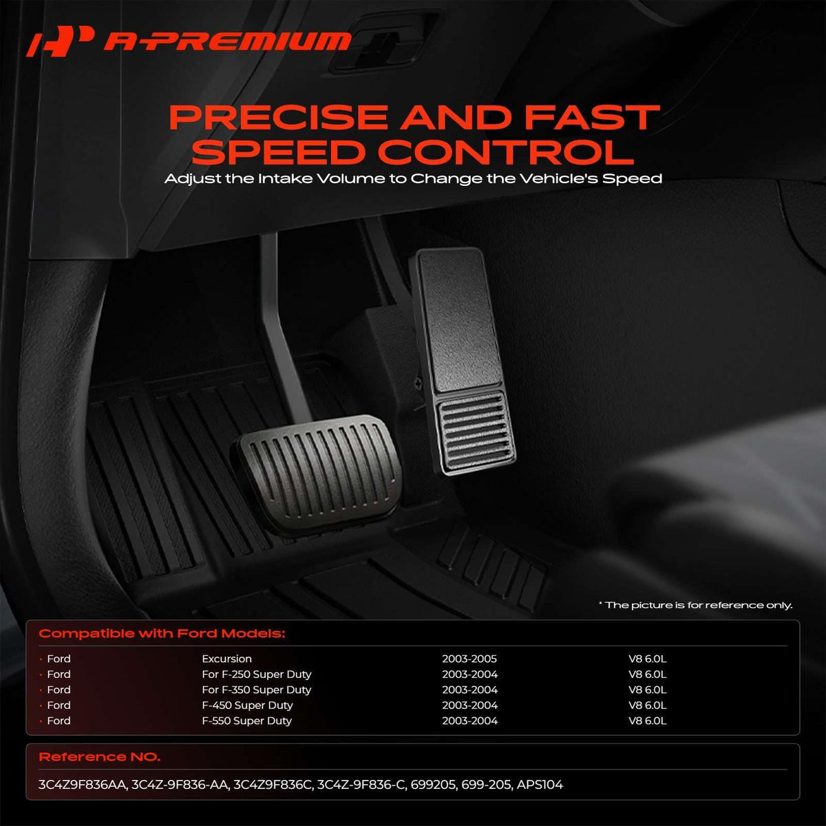 A-Premium Accelerator Pedal with Position Sensor Assembly