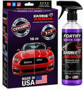 Ceramic Coating Spray - Clean, Glossy, Protected Paint in 15 Minutes Flat | 16 Fl Oz - Twice the coverage, same