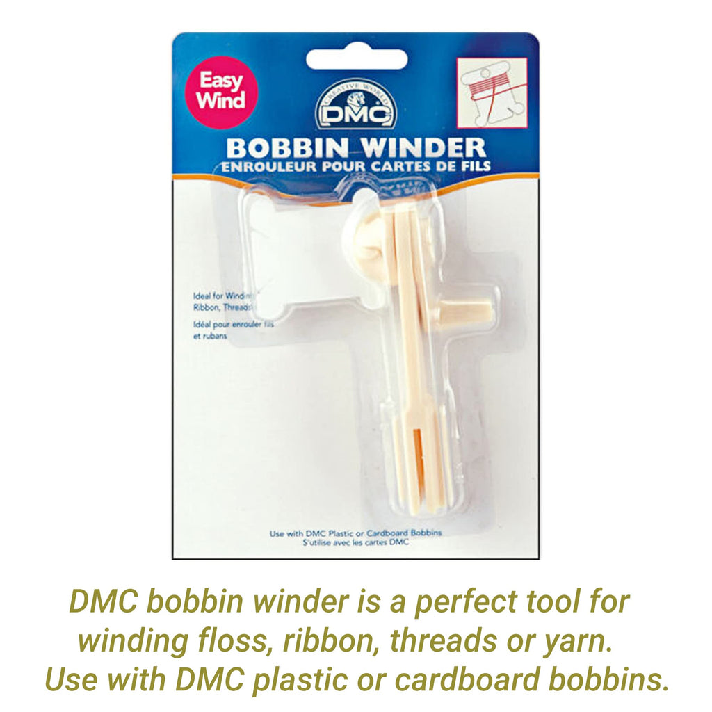 DMC Embroidery Floss, 36 Variegated Thread Pack Bundle with Bobbin Winder.