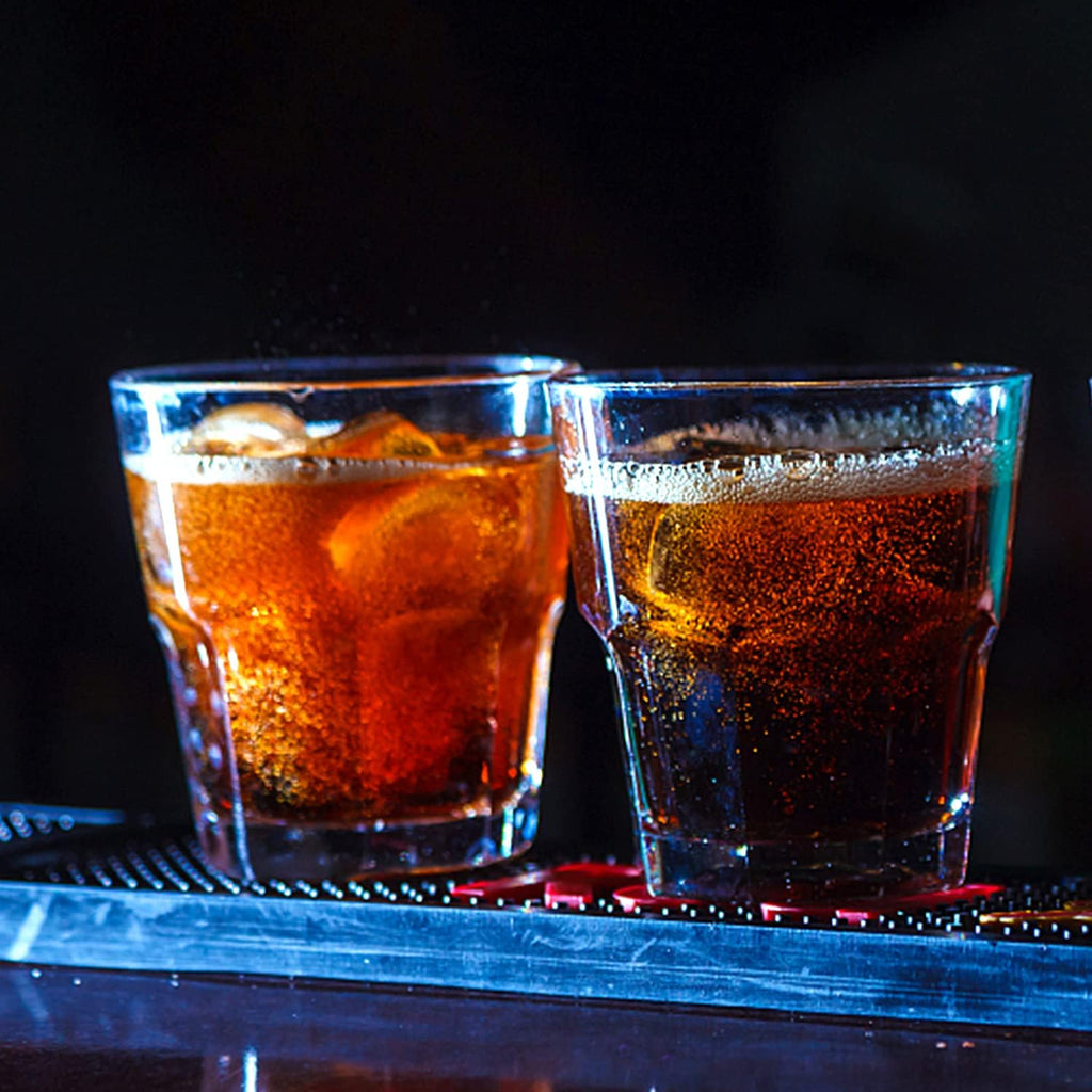 4.5oz Rock Bar Stackable Beverage Glasses – Set Of 8 Drinking Glasses