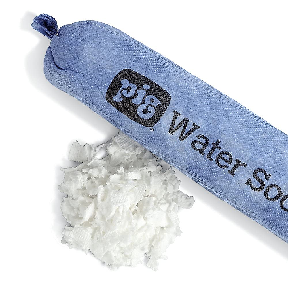 Super Absorbent Sock for Water | 6 Pack | ext. Dia. 3" x 4' L | Absorbs Up to 1.75 Gallons per Sock | PM50635