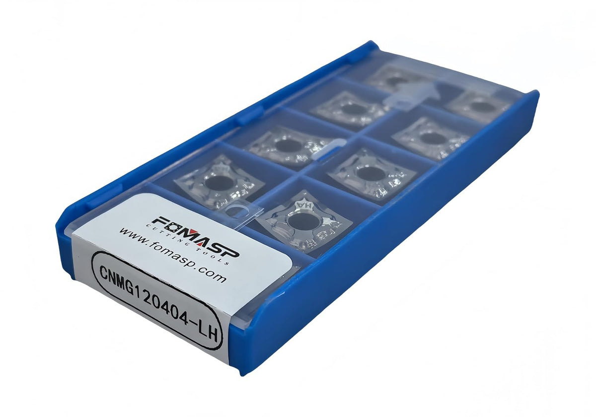 Carbide Inserts for Aluminum CNMG431 / CNMG120404-LH for Turning Cutting Tools,10 PCS