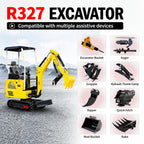 1.8 Ton Mini Excavator with Kubota-Diesel Engine & Swing Boom