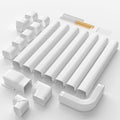 Mini Split Line Set Cover 3" 25.5Ft, Upgraded PP Line Hide Outdoor | UV-Proof PVC Pipe Cover, Decorative DIY