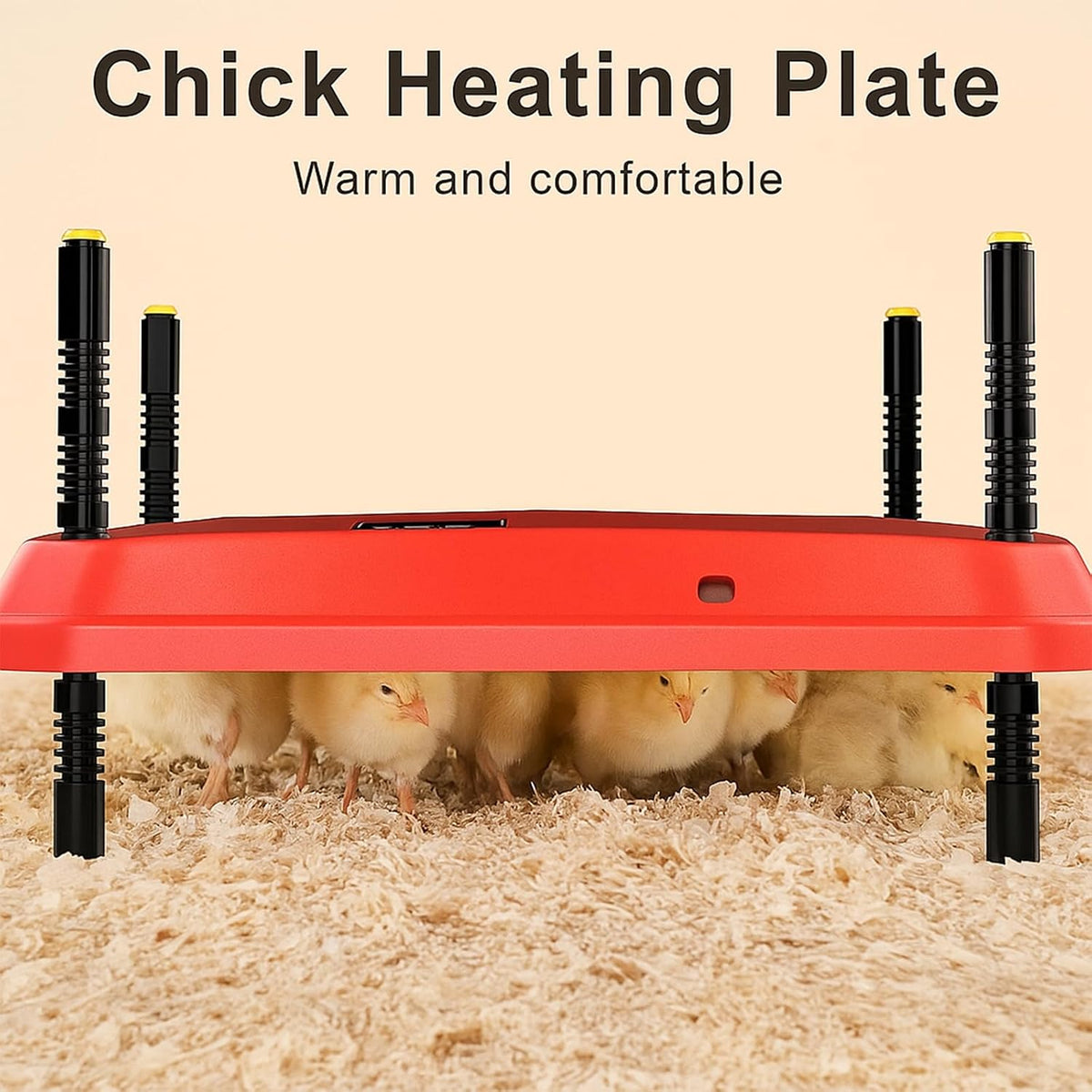 Adjustable 16x16 brooder Heating Plate for Baby Chicks, Providing Constant, efficient Warmth. Safe, Energy-Saving
