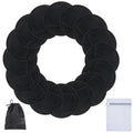 Reusable Makeup Remover Pads,Round 3.15inch,16 Pack,Black