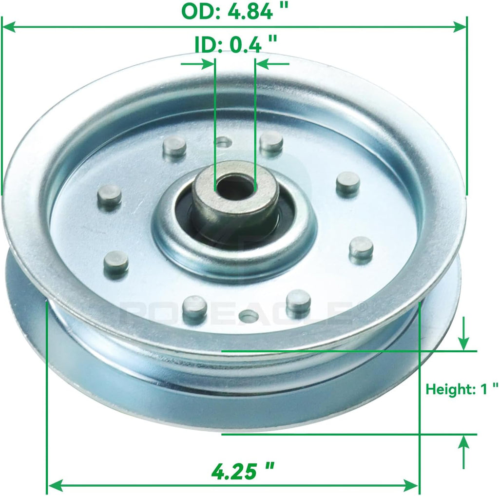 2 Pack 756-04129b Idler Pulley 4.25 for Cub Cadet 50" RZT50 Decks