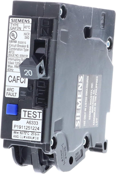 20 Amp 1-Pole Combination Type AFCI Plug-On Neutral Circuit Breaker