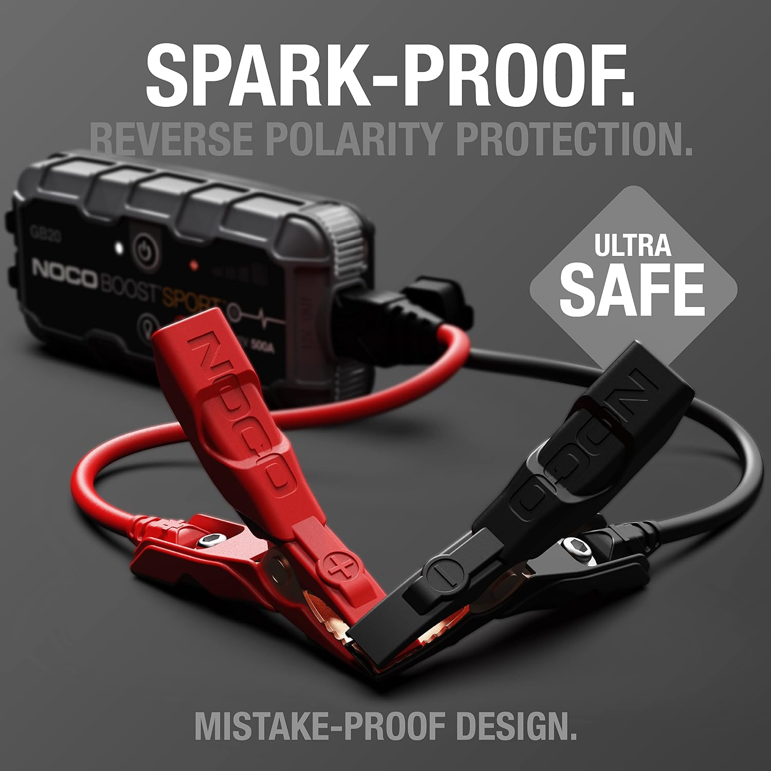 Boost GB20 500A UltraSafe Jump Starter, 12V Lithium Battery Booster