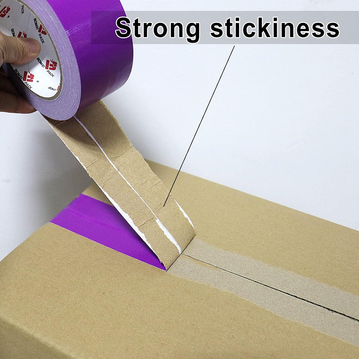 2 Pack Purple Duct Tape Heavy Duty,9 Mil Thickness,2 Inches x 30 Yards,Strong Industrial Strength,Flexible,No