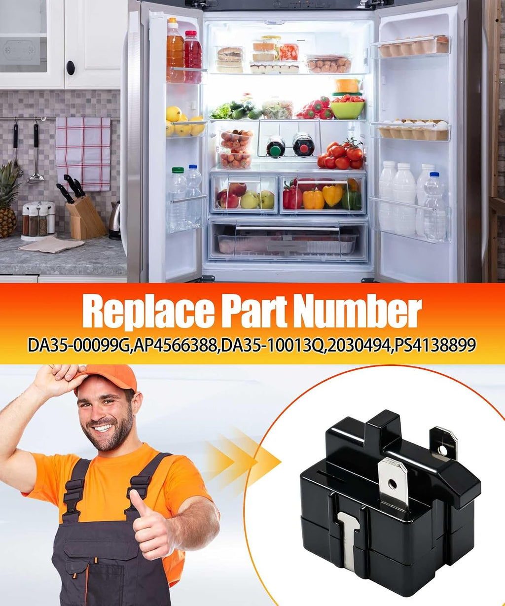 DA35-00099G Refrigerator Compressor Start Relay and Overload Kit