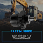BMER-2-300-WS-T4-S Hydraulic Wheel Motor Replacement for Parker Dynamic