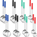 16 Pcs Portion Control Serving Spoons, Restaurant Measuring Serving Ladle Utensils, Portion Control Slotted Scoops