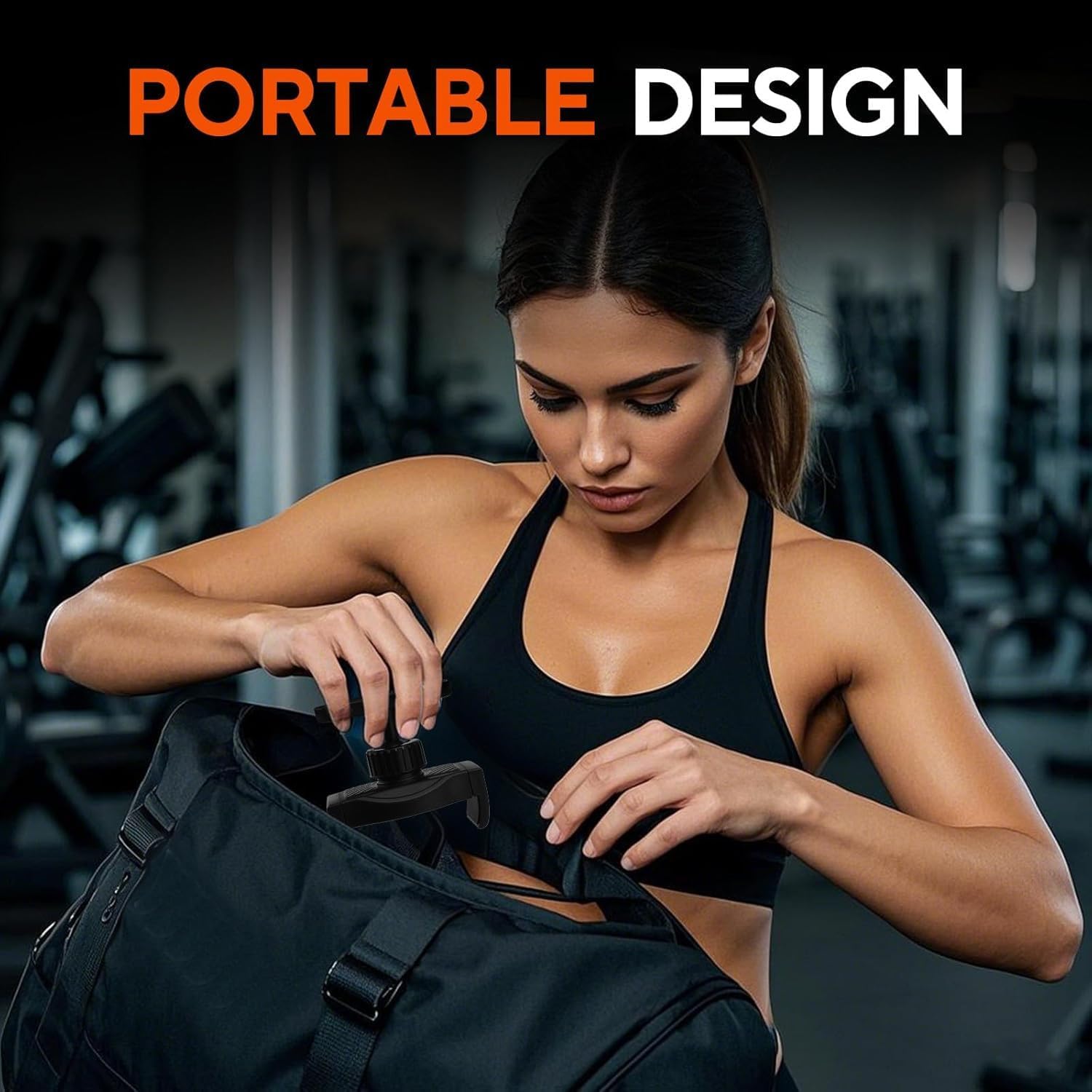 Magnetic Phone Holder for Gym, 360° Adjustable | Gym Phone Mount with Strong Magnet Base, Compatible with All