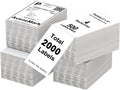 4 Stacks 2000 Labels 4" x 6" Fanfold Direct Thermal Labels, Postage Shipping Labels Paper with Perforated, Strong