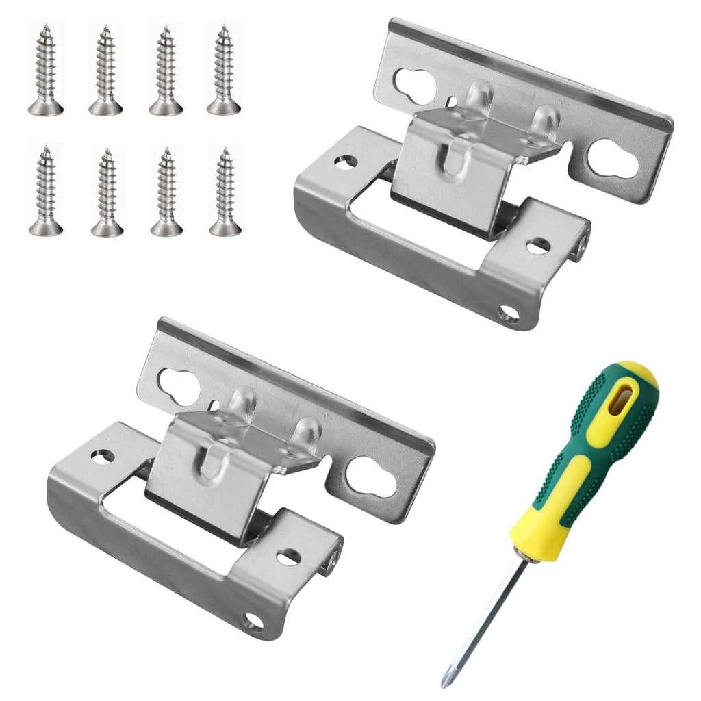 【Galvanized Ultra Durable】 2-Pcs WE01X25317 OEM Genuine Dryer Door Hinges