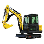 Powerful 3.5 Ton Mini Excavator Machine - Heavy-Duty with 25 HP Kubotadiesel EPA Engine, Air Conditioner & Pilot
