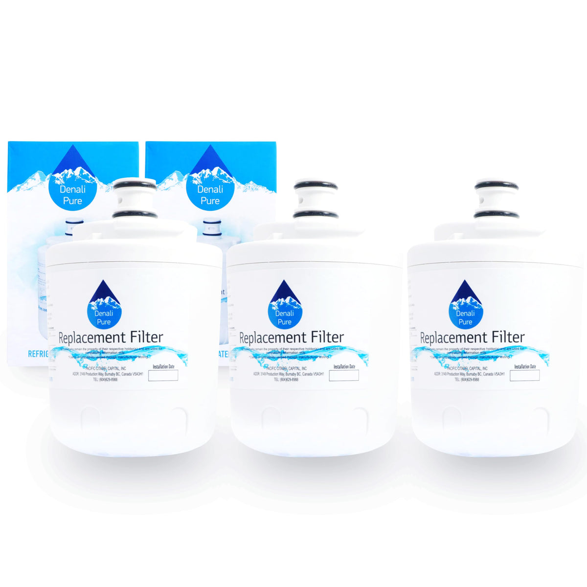 3-Pack Replacement for MSD2722GRW Refrigerator Water Filter