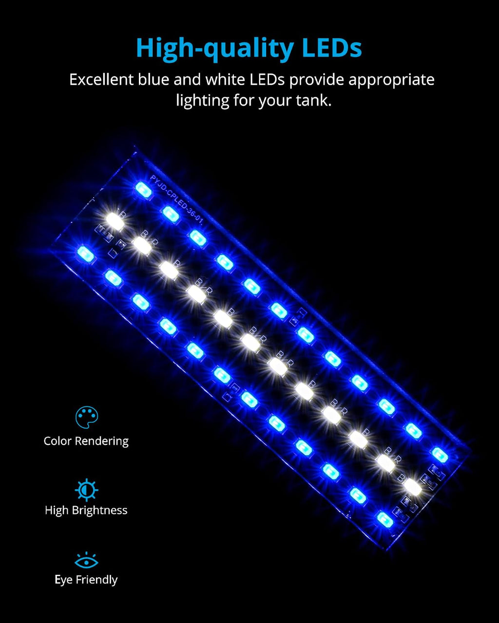 Clip-on Marine Aquarium Light for Coral Reef Tank