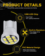 555 Arcade Pinball Led Bulbs White Non-Polar AC DC 6V 6.3V