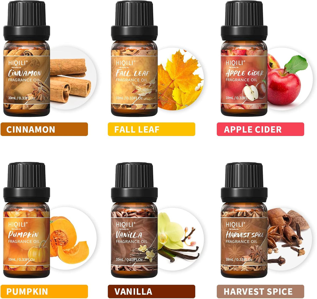 Spice Fragrance Oil Trial Set, Scented Oil for DIY Candle & Soap | Fall Essential Oils for Diffuser Home, Cinnamon