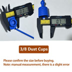 Ojeemii 3/8" Hydraulic Fitting Caps and Plugs 8PCS Hydraulic Dust Caps