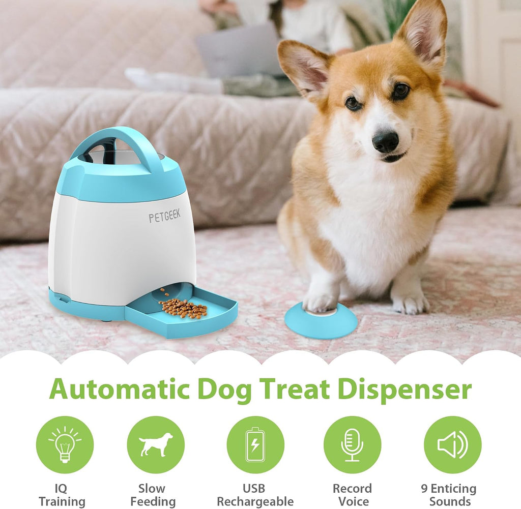 Dog Treat Dispenser Toy, USB-Charged Interactive Toy for IQ Play
