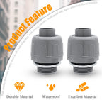 2pcs 1/2 Inch NPT Liquid Tight Connector