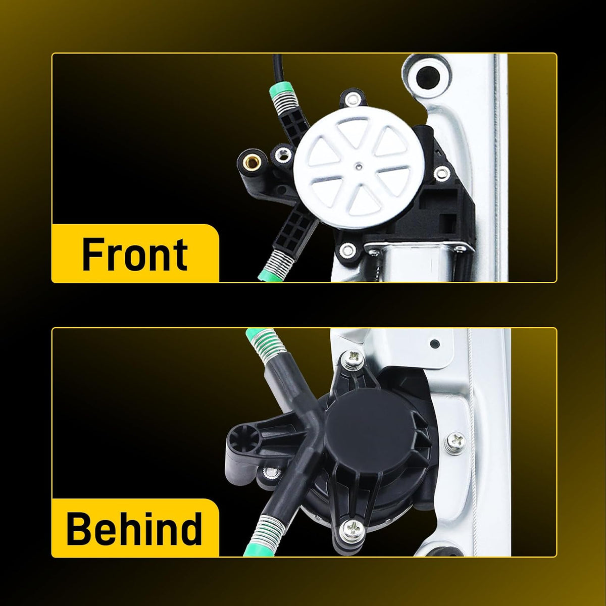 2PCS Front Power Window Regulator w/Motor for 99-06 Silverado Sierra 1500