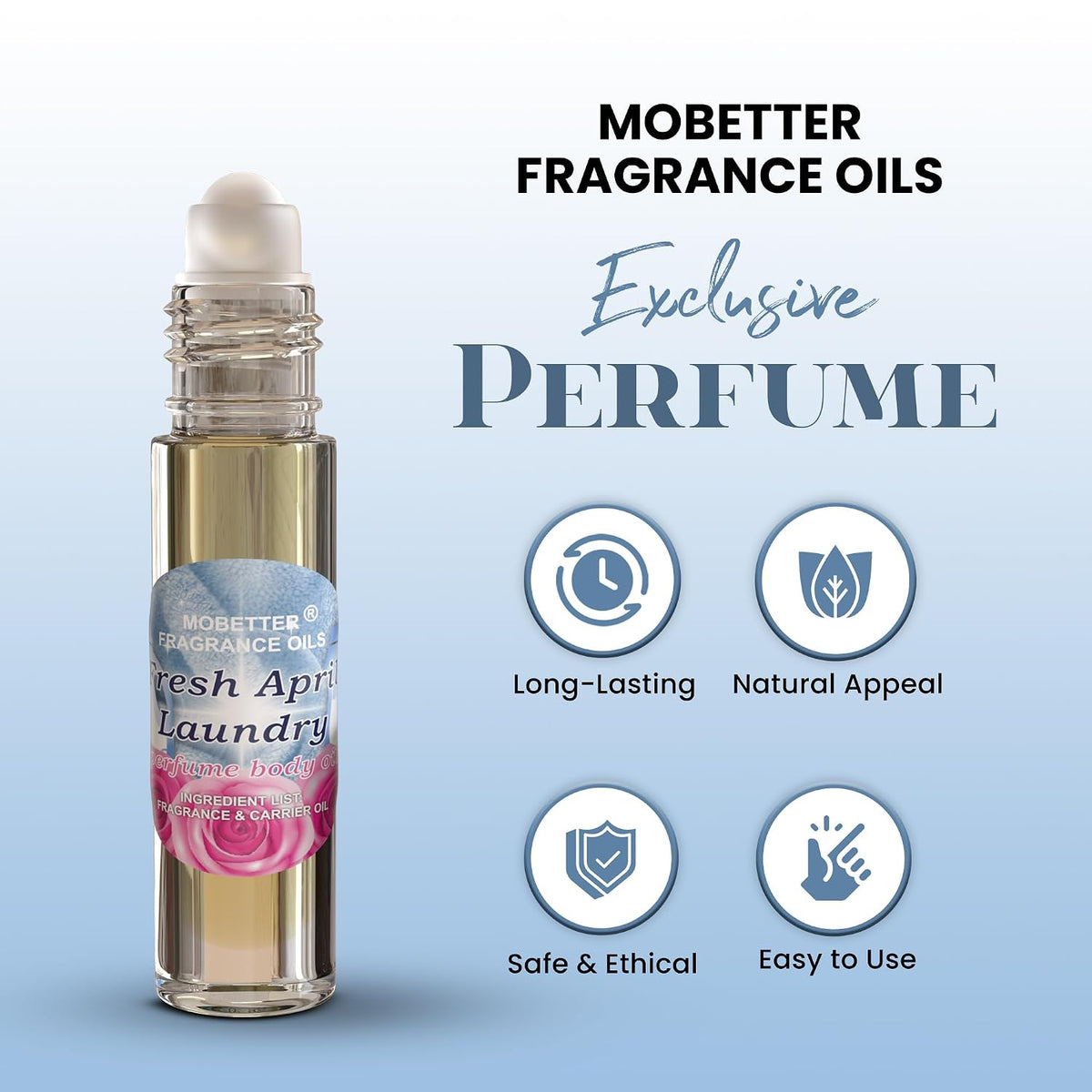 Fresh April Laundry Perfume Body Oil Roll on Travel Size