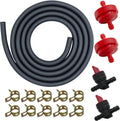 Strongthium 1/4" 6.6 FT Rubber Fuel Line Hose Kit Gas Tube Kit