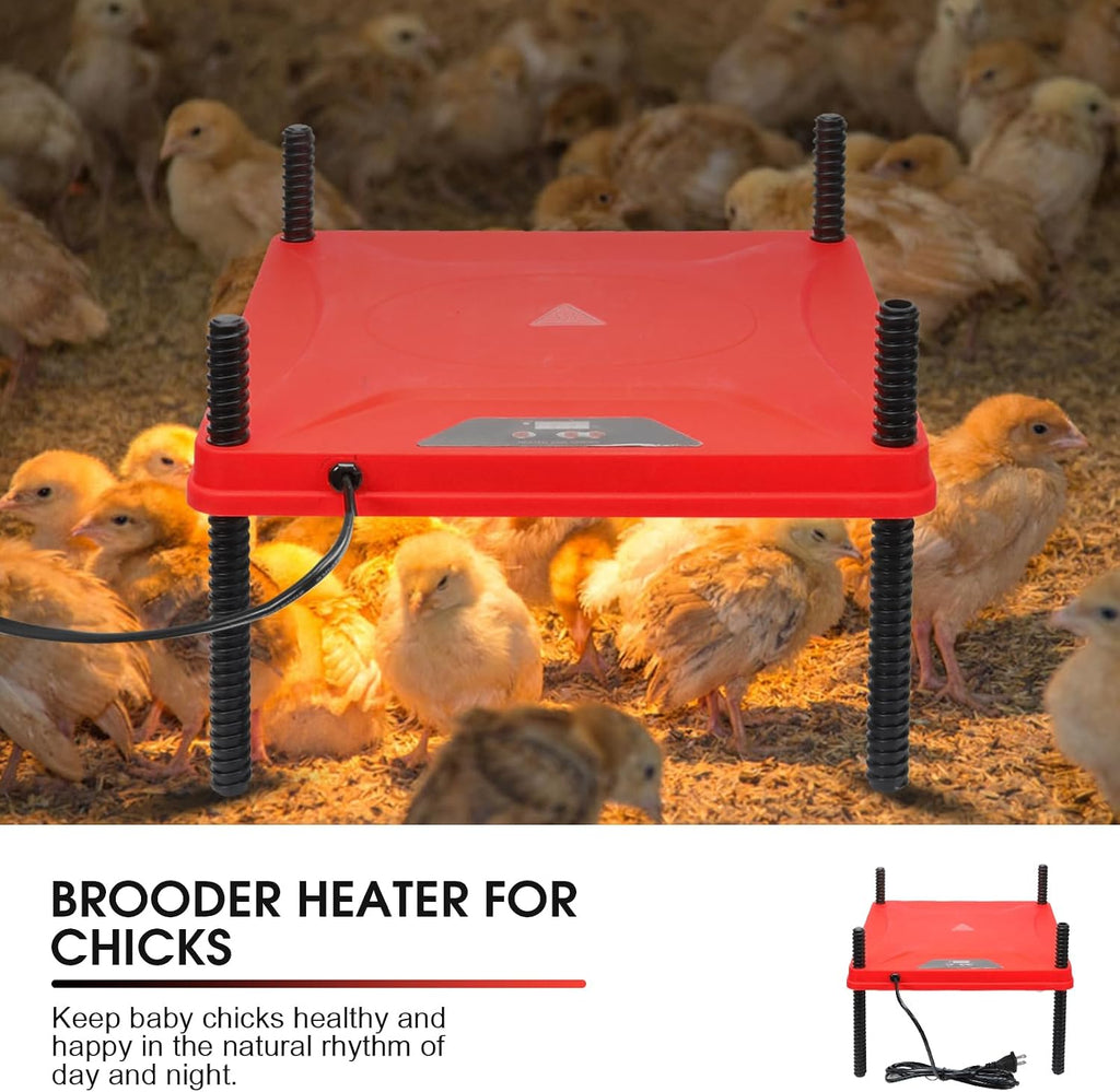 Chick Brooder Box for Chicks Baby Chick Starter Kit Brooding Playpen Portable Chicken Fence Pen with Chick Heating