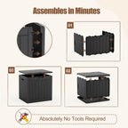 Package Delivery Boxes for Outside, 40 Gallon Outdoor Storage Box | Waterproof & UV Protected, Parcel Drop Box for