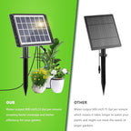 49FT Solar Drip Irrigation Kit, Digital Screen for 15 Pots