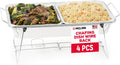 Chafing Dish Wire Rack with Aluminum Pans, Food Warmer Buffet Set