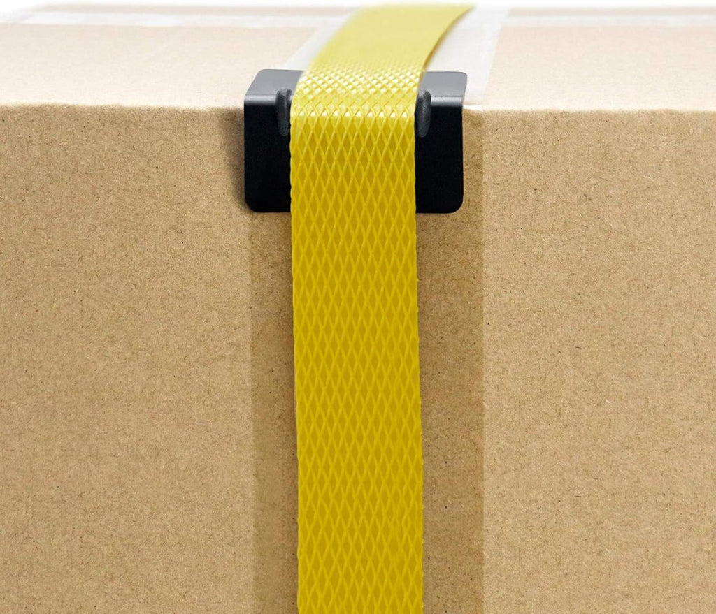 Plastic Corner Protectors 2.16X1.18 Inch Cargo Edge Guards 100 Pack Strap Corner Protector for Shipping Pallet Load