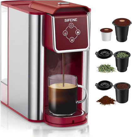 3-in-1 Single Serve Coffee Maker, Quick Brew for Coffee Pods, Ground Coffee, & Loose Tea, 6-12oz Cup Sizes, 50oz