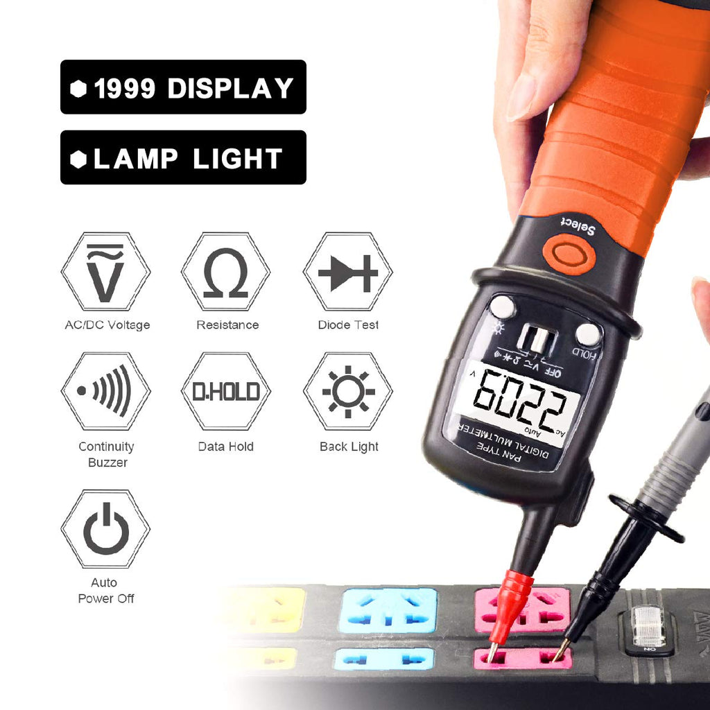 BTMETER Digital Pen Multimeter - AC/DC 600V Voltmeter DMM Tester BT-38B