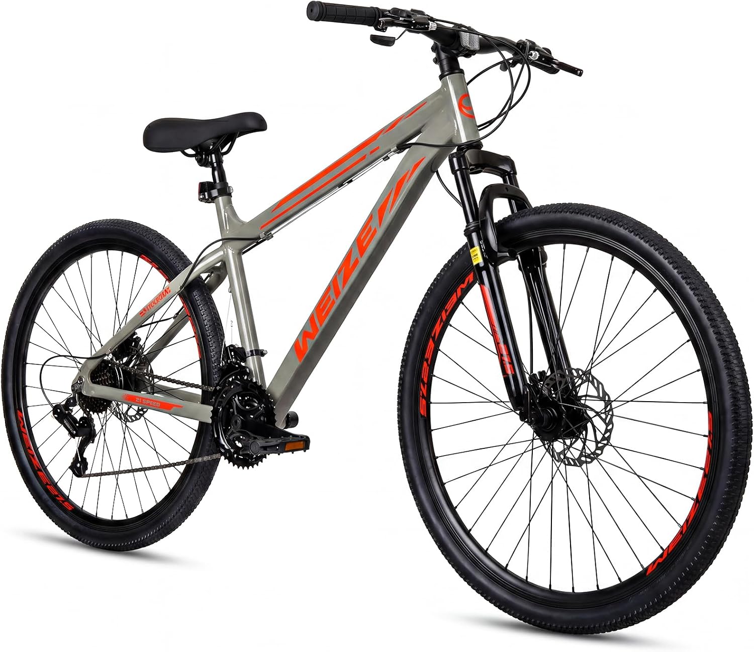 27.5" Mountain Bike for Adults Men & Women, 21-Speed MTB Bicycle with Aluminum Frame, Full Suspension, Dual Disc