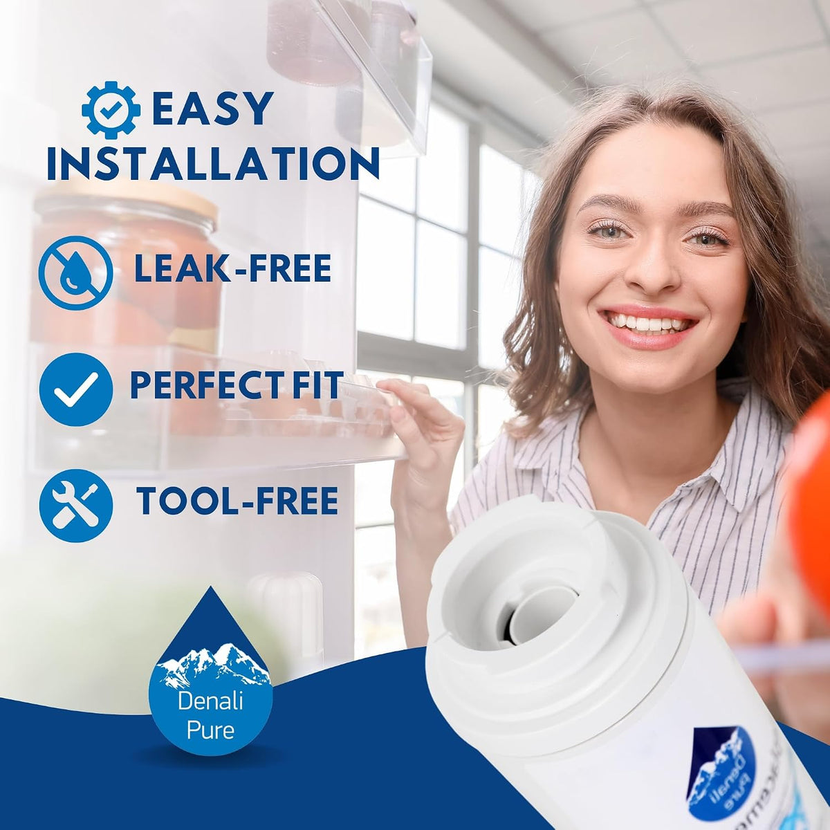 Replacement for KitchenAid KBFS22EWMS Refrigerator Water Filter