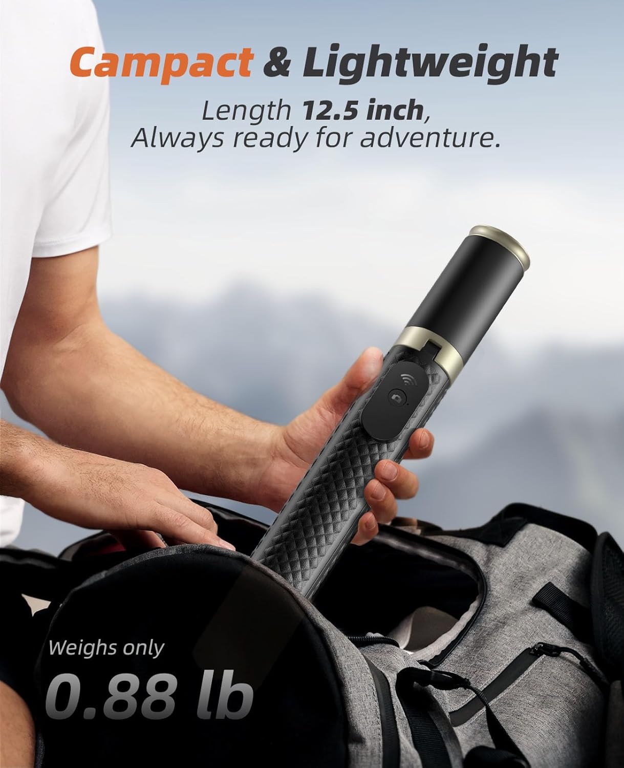 Phone Tripod & Selfie Stick with Remote, Portable Travel Phone Stand for Video Recording Vlog, Extendable Cell Phone