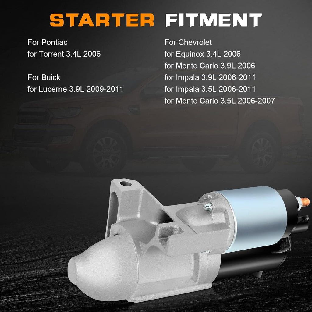 New Starter Compatible for Chevrolet for Impala 3.9L/3.5L 2006-2011