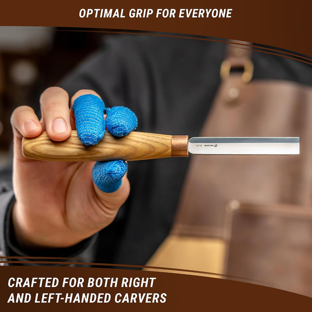 Wood Carving Gouge K5/12 Woodworking Hand Chisel Compact Wood Carving Knife for Beginners and Profi