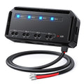 12V Fuse Block, 20A Motorcycle Fuse Relay Box Kit with LED Warning Indicator 4 Circuits, Motorcycle Fuse Box Holder