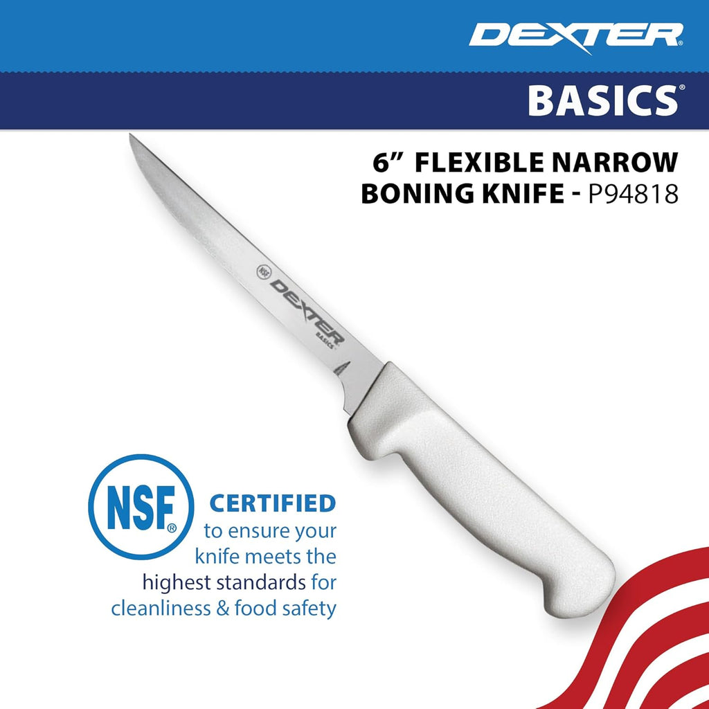 Russell P94818 Basics 6" Narrow Flexible Boning Knife, NSF